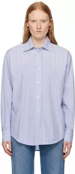 Синяя полосатая рубашка Filippa K