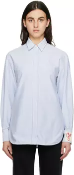 Синяя полосатая рубашка Golden Goose