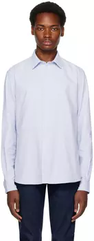 Синяя повседневная рубашка Sunspel