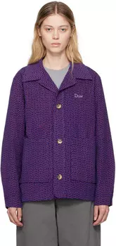 Синяя принтованная куртка Dime