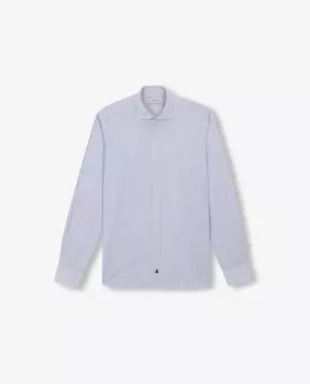 Синяя приталенная мужская рубашка Scalpers, синий