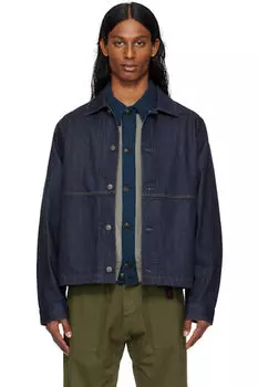 Синяя японская джинсовая куртка Gramicci