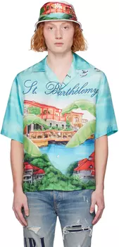 Синяя рубашка AMIRI Eden Rock