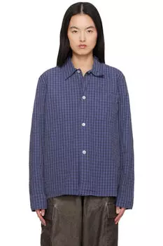 Синяя рубашка Box OUR LEGACY