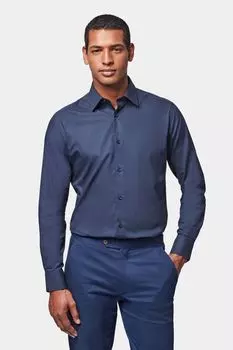 Синяя рубашка из поплина с длинными рукавами Peckham Rye, синий