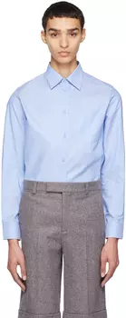 Синяя рубашка на пуговицах Gucci