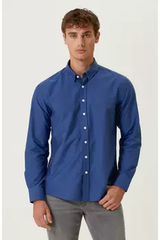 Синяя рубашка Network, синий