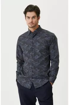 Синяя рубашка Network, синий