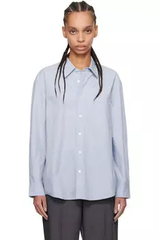 Синяя рубашка оверсайз Paperly Dunst