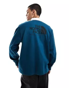 Синяя рубашка-поло для регби The North Face Heritage