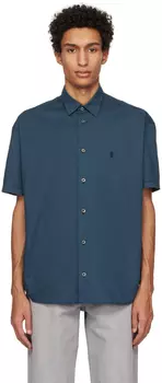 Синяя рубашка с вышивкой tudes