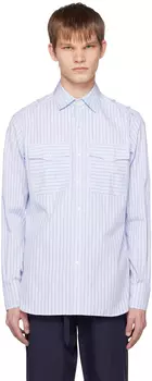 Синяя рубашка сафари Sbline