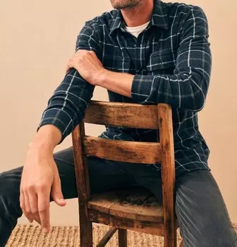 Синяя рубашка-свитер Legend Low Rider Faherty