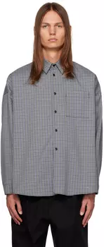 Синяя рубашка в клетку Marni