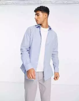 Синяя рубашка в полоску French Connection