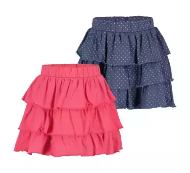 Синяя семиярусная юбка "kl Md ярусная юбка - 2 шт." (упаковка, 2 шт.) Blue Seven, синий