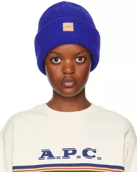 Синяя шапка-бини Michele Royal A.P.C.