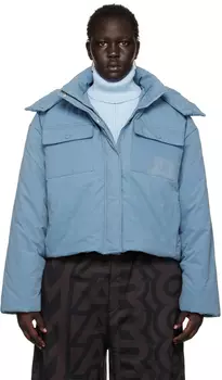 Синяя стеганая куртка Marc Jacobs