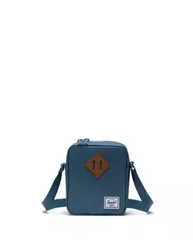 Синяя сумка через плечо унисекс на молнии Herschel, синий