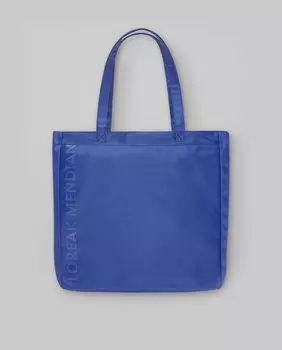 Синяя сумка через плечо унисекс на молнии Loreak Mendian, синий