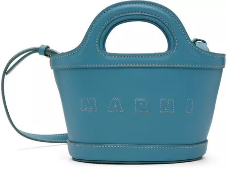 Синяя сумка-тоут Micro Tropicalia Dusk Marni