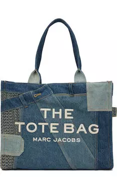 Синяя сумка-тоут «The Deconstructed Denim Large» Marc Jacobs