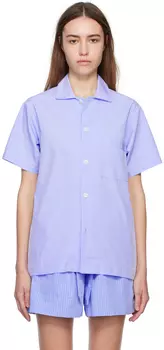 Синяя свободная пижамная рубашка Tekla