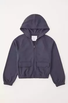 Синяя толстовка Abercrombie & Fitch, синий