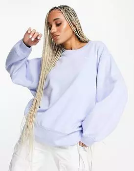 Синяя толстовка оверсайз adidas Originals Premium Essentials