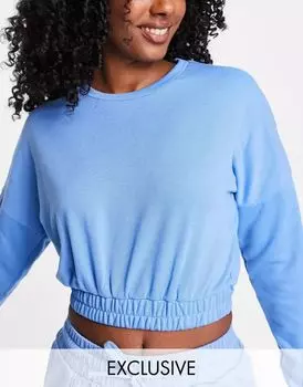 Синяя толстовка оверсайз South Beach