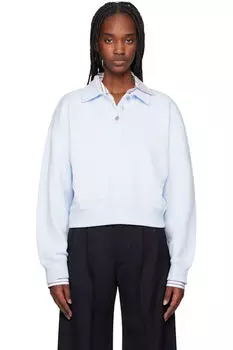 Синяя толстовка поло Filippa K