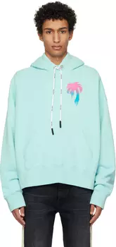 Синяя толстовка с капюшоном \I Love PA\"" Palm Angels