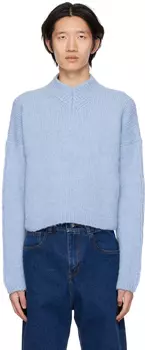 Синяя укороченная водолазка GAUCHERE