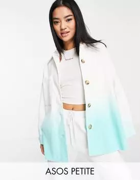 Синяя вельветовая куртка ASOS DESIGN Petite