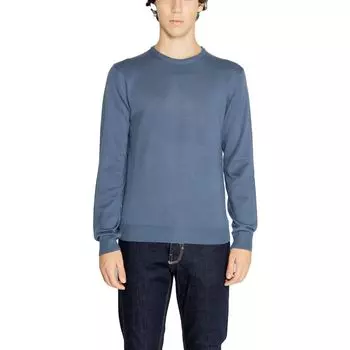 Синяя вискозная футболка Hamaki-Ho