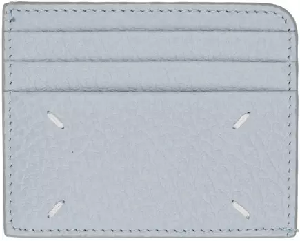 Синяя визитница с четырьмя стежками Maison Margiela