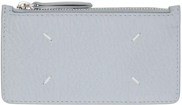 Синяя визитница с четырьмя стежками Maison Margiela