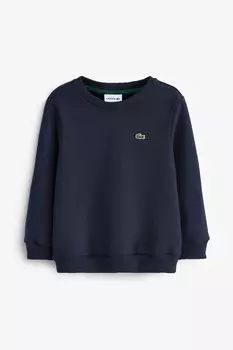Синяя вязаная детская толстовка Lacoste, синий