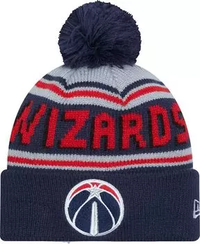 Синяя вязаная шапка New Era для взрослых Washington Wizards