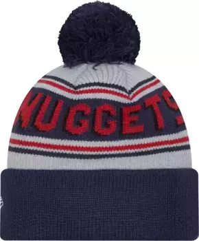 Синяя вязаная шапка New Era для взрослых Denver Nuggets
