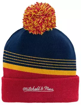 Синяя вязаная шапка в полоску NHL Youth St. Louis Blues Mitchell & Ness