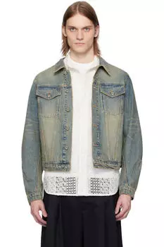 Синяя выцветшая джинсовая куртка CMMAWEAR