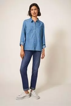 Синяя вышиванка Софи White Stuff, синий