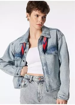 Синяя женская джинсовая куртка CARY 242 LCF 131002 Lee Cooper, синий