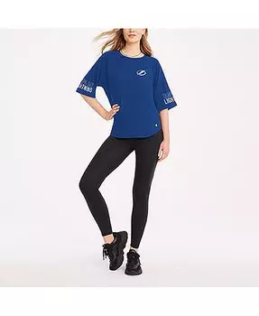 Синяя женская футболка оверсайз Tampa Bay Lightning Diana Tri-Blend DKNY, синий
