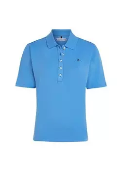 Синяя женская футболка-поло 1985 REG PIQUE POLO SS Tommy Hilfiger, синий