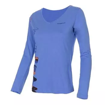 Синяя женская футболка с длинным рукавом Trangoworld Ruesta