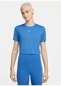 Синяя женская футболка с круглым вырезом FB2873-402-W NSW ESSNTL SLM CRP Nike, синий