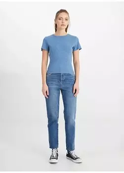 Синяя женская футболка с круглым вырезом W241600TF-Футболка с круглым вырезом Wrangler, синий