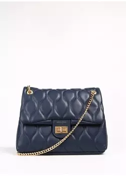 Синяя женская сумка через плечо David Jones